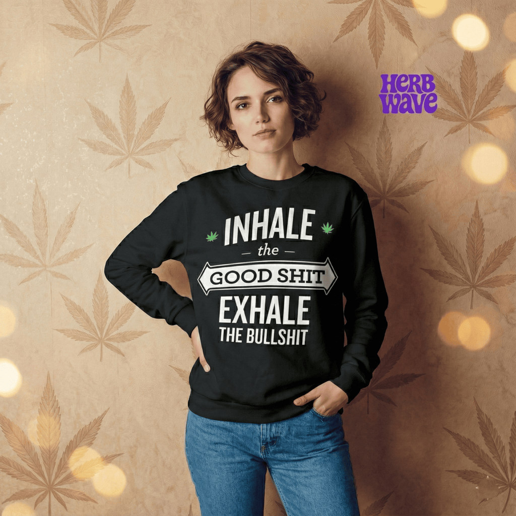 Exhale the Bullsh!t - Crew neck sweatshirt