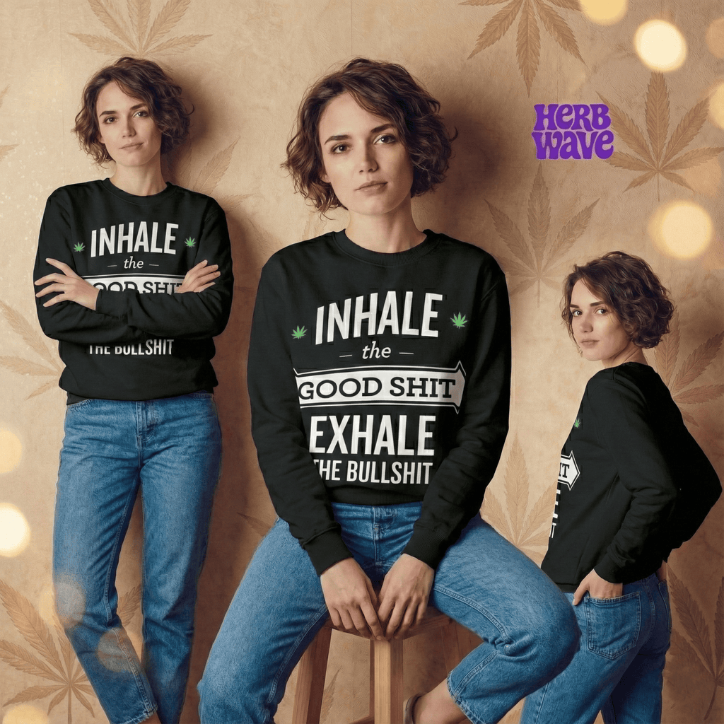 Exhale the Bullsh!t - Crew neck sweatshirt