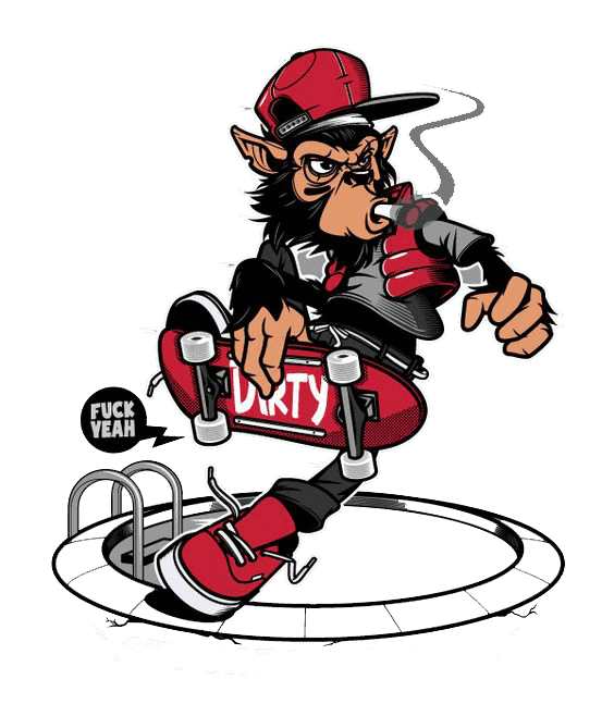 Dirty Monkey - Oversized T-Shirt