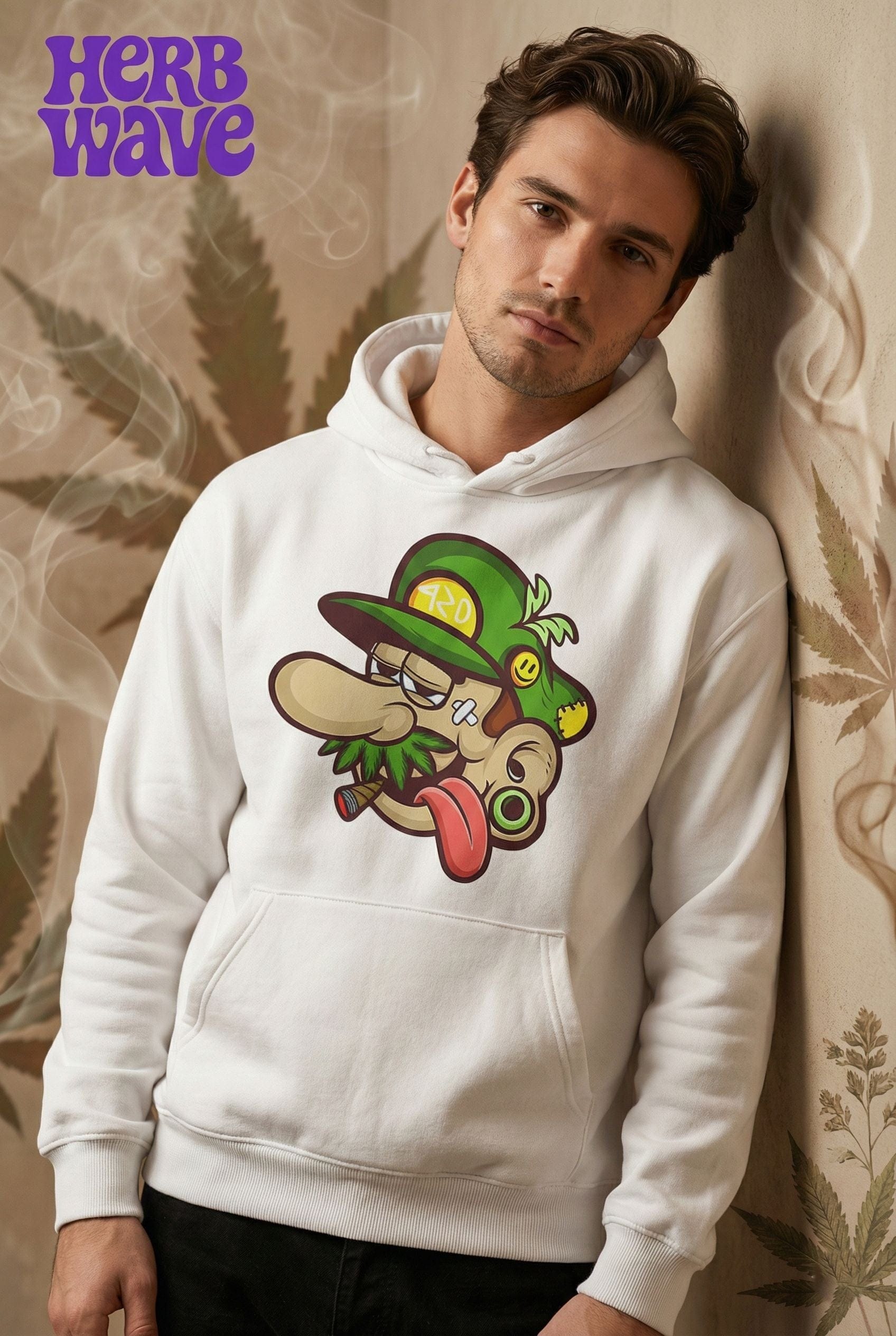 Mario Weed - Premium Cotton Hoodie