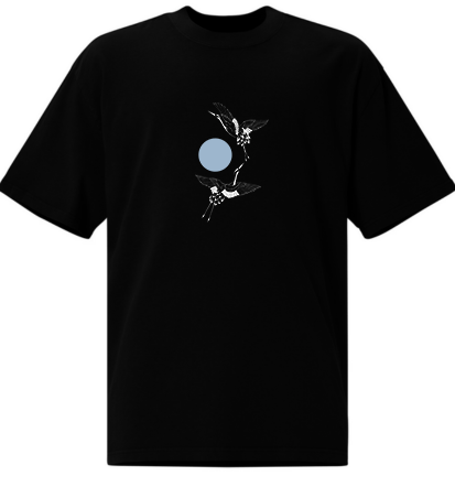 Japanese Crane – Oversized T-shirt