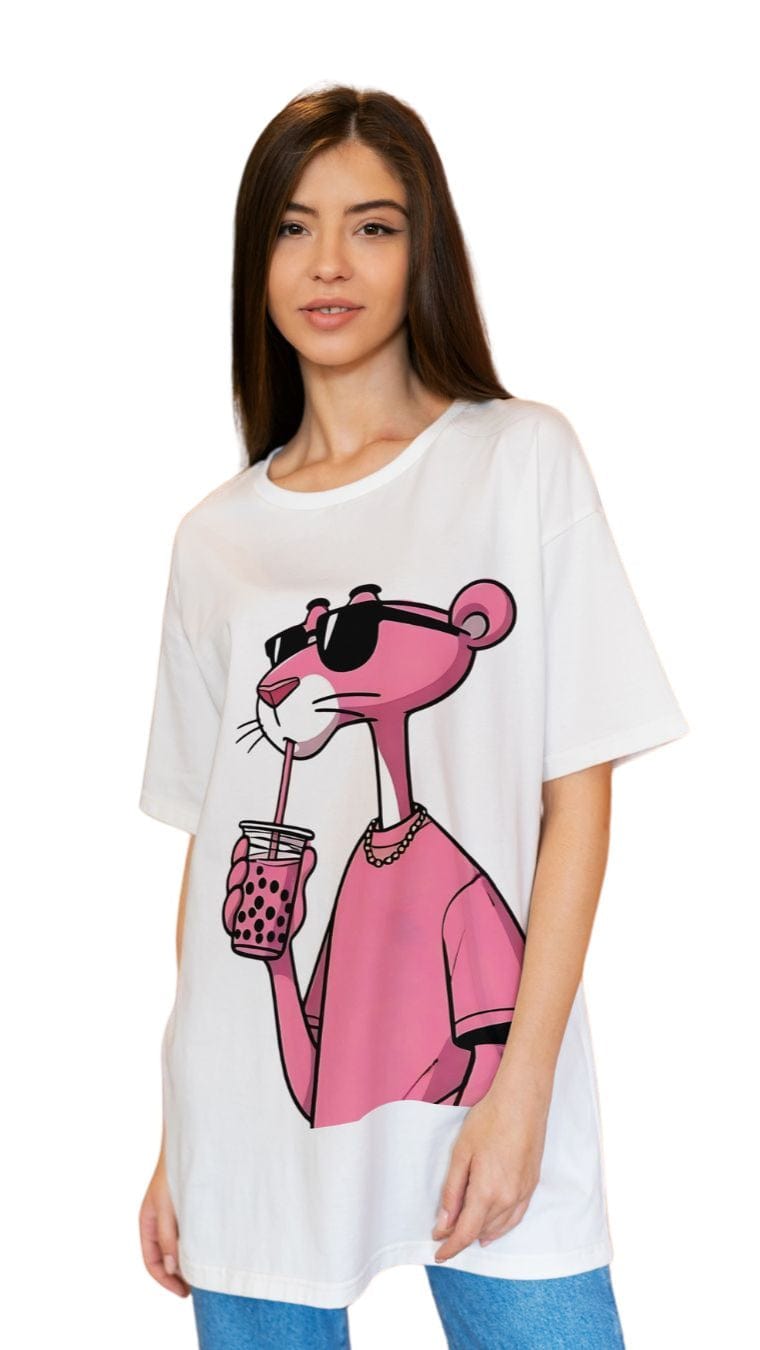 Pink Panther Boba Tea