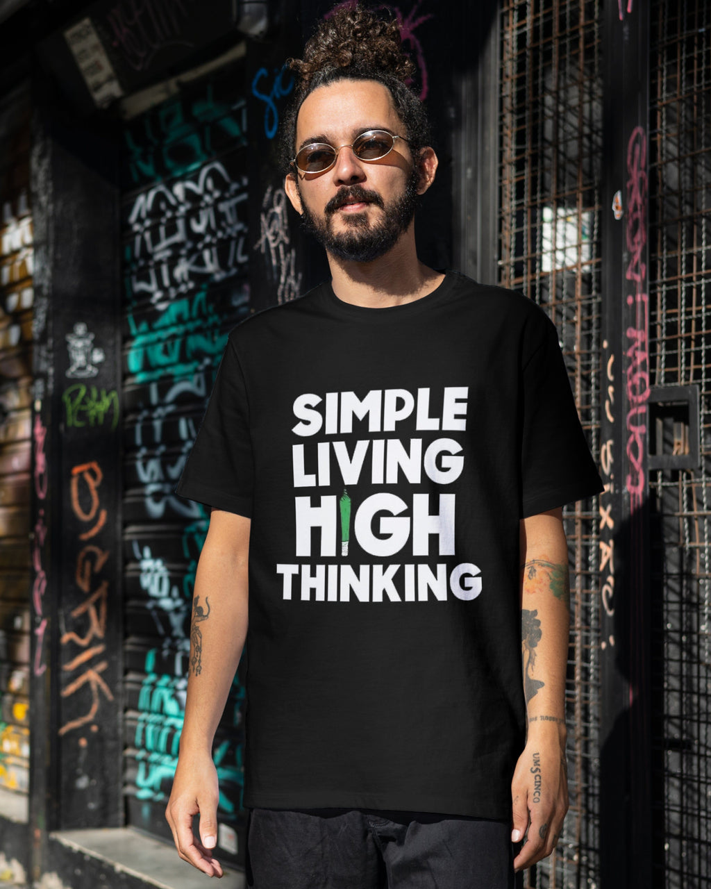 Simple Living High Thinking - Oversized T-Shirt