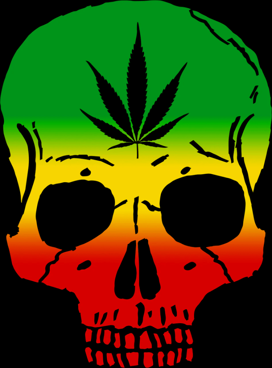 Skull Weed – Oversized T-Shirt