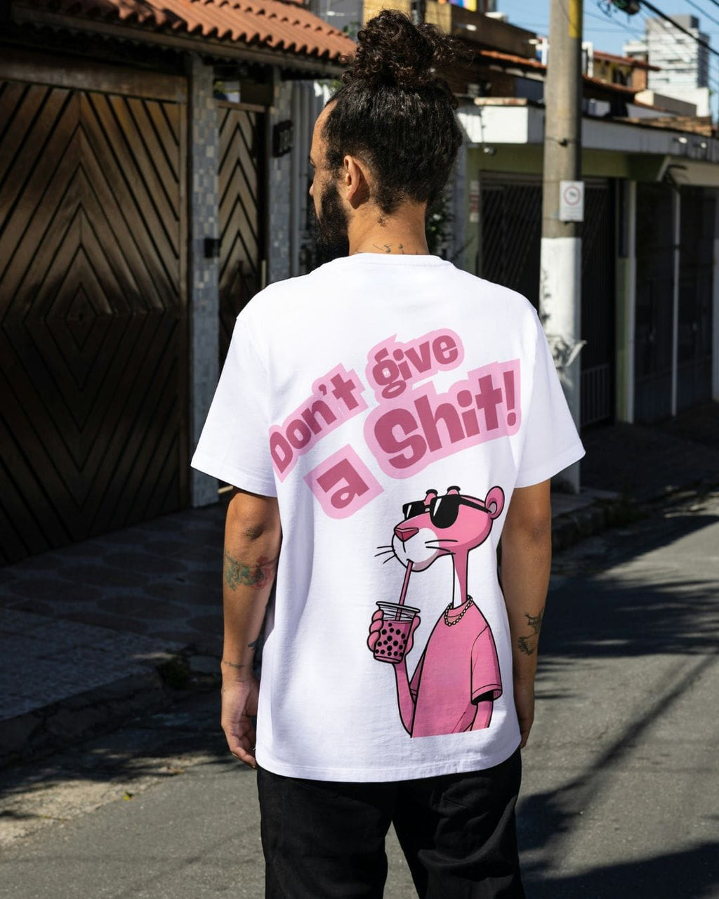 Don't give a shit! - Premium Cotton T-Shirt