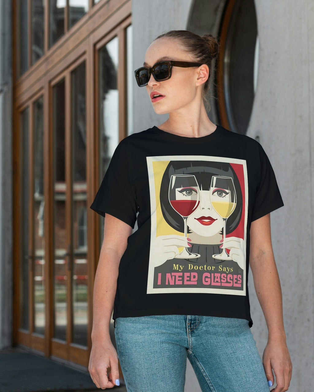 I Need Glasses - Oversized T-Shirt