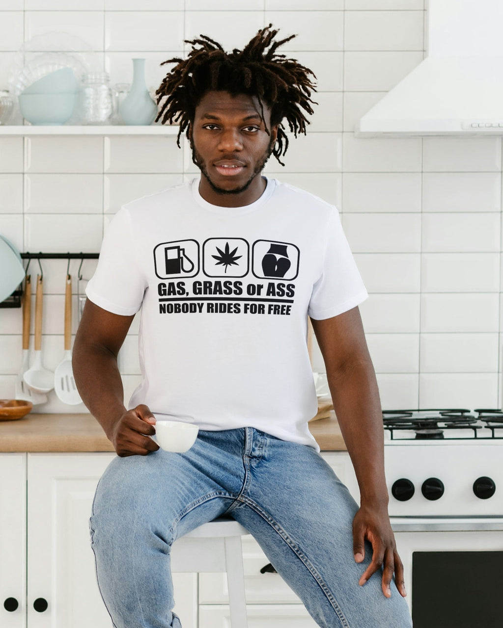 Nobody Rides For Free ! - Oversize T-Shirt