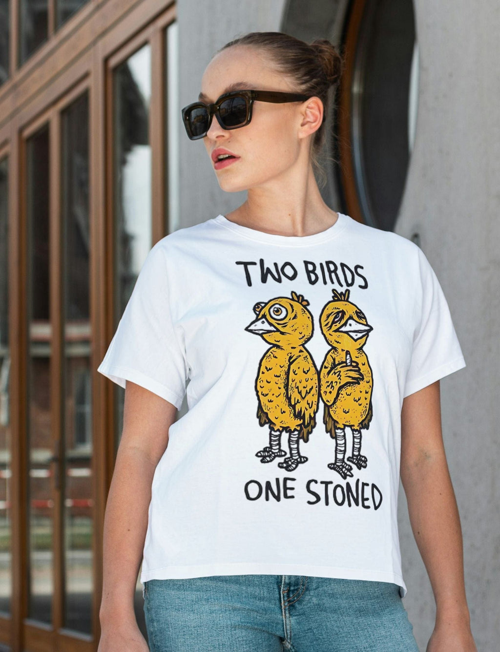Two Birds One stoned - Oversized T-Shirt