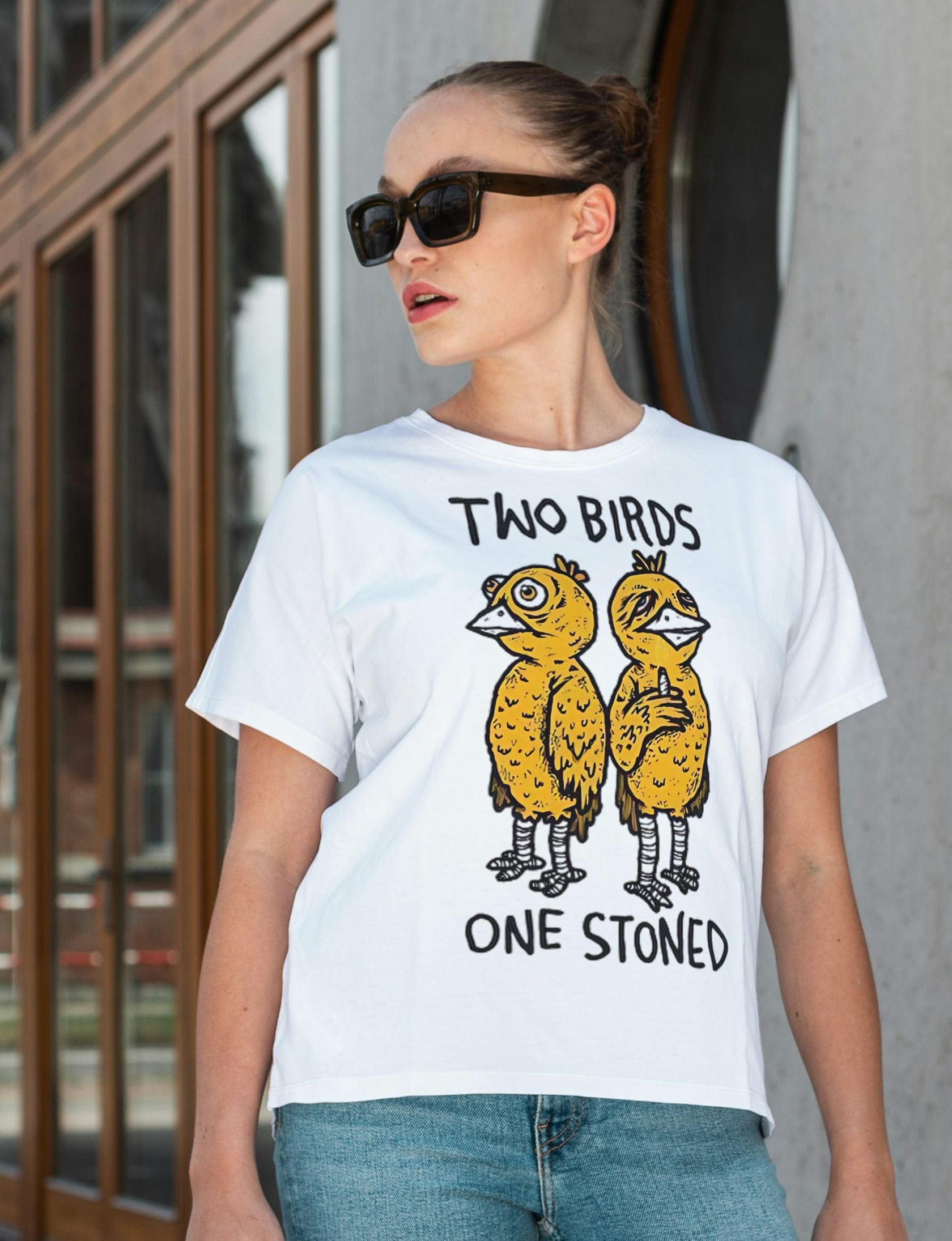 Two Birds One stoned - Oversized T-Shirt